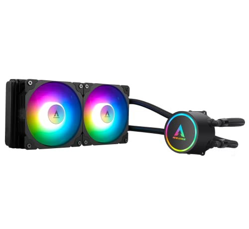 NEWLEAGUE CPU クーラー ハイパフォーマンス 240mm ARGB Sync対応 LED5V PWM 簡易水冷式CPUクーラー LGA1700 AM5ソケット対応 (SR240 ARGB)