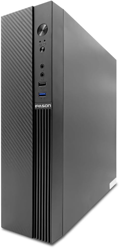 IPASON デスクトップパソコン スリムタワー Windows11 NVMe M.2 SSD メモリ ゲーミングパソコン 省スペース型 eスポーツ G-SLIM (第12世代 Intel Corei3, SSD500GB+メモリ16GB)