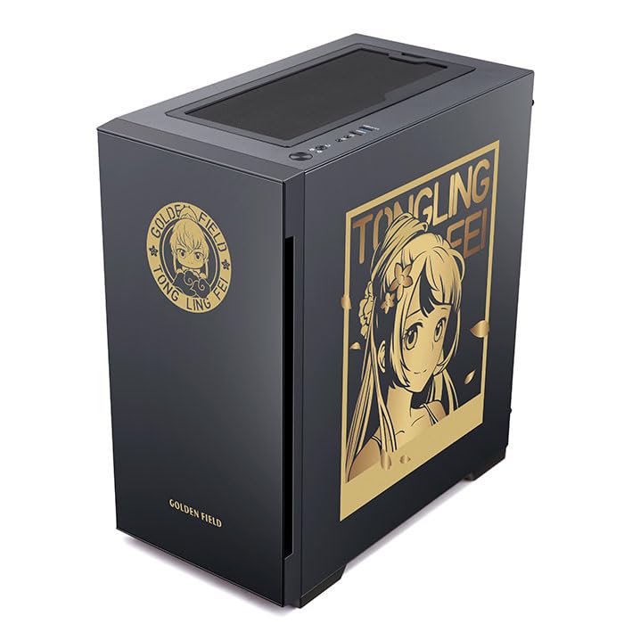 NEW LEAGUE NINJA S3 ミドルタワー型PCケース [強化ガラス側パネル] RGBファン４基+コントローラー付き (通霊姫)