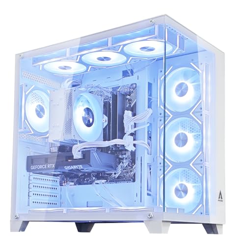 クリエイター、動画編集向け ゲーミングデスクトップパソコン CPU : Core i5 14400F / RTX A400 GDDR6 4GB / メモリー : 16GB / SSD : 1TB / Windows11 pro (Core i5 14400F / RTX A400, ホワイト)