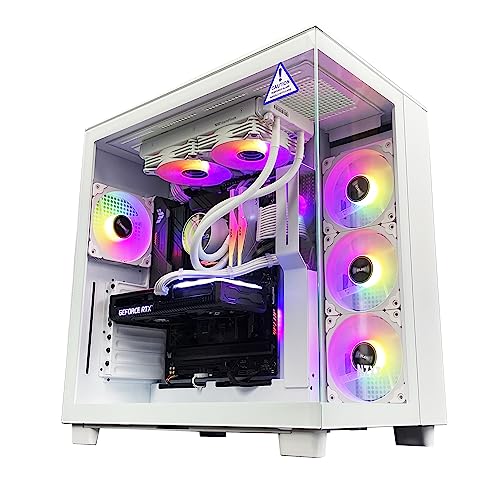 【NEWLEAGUE】ゲーミングパソコン Ryzen 7 5700X / RTX5060Ti / メモリ32GB / NVMe SSD 1TB / Windows11Pro / WPS Office ミドルタワー デスクトップパソコン (Ryzen 7 5700X / RTX5060Ti（ミドルスペック）, H7)