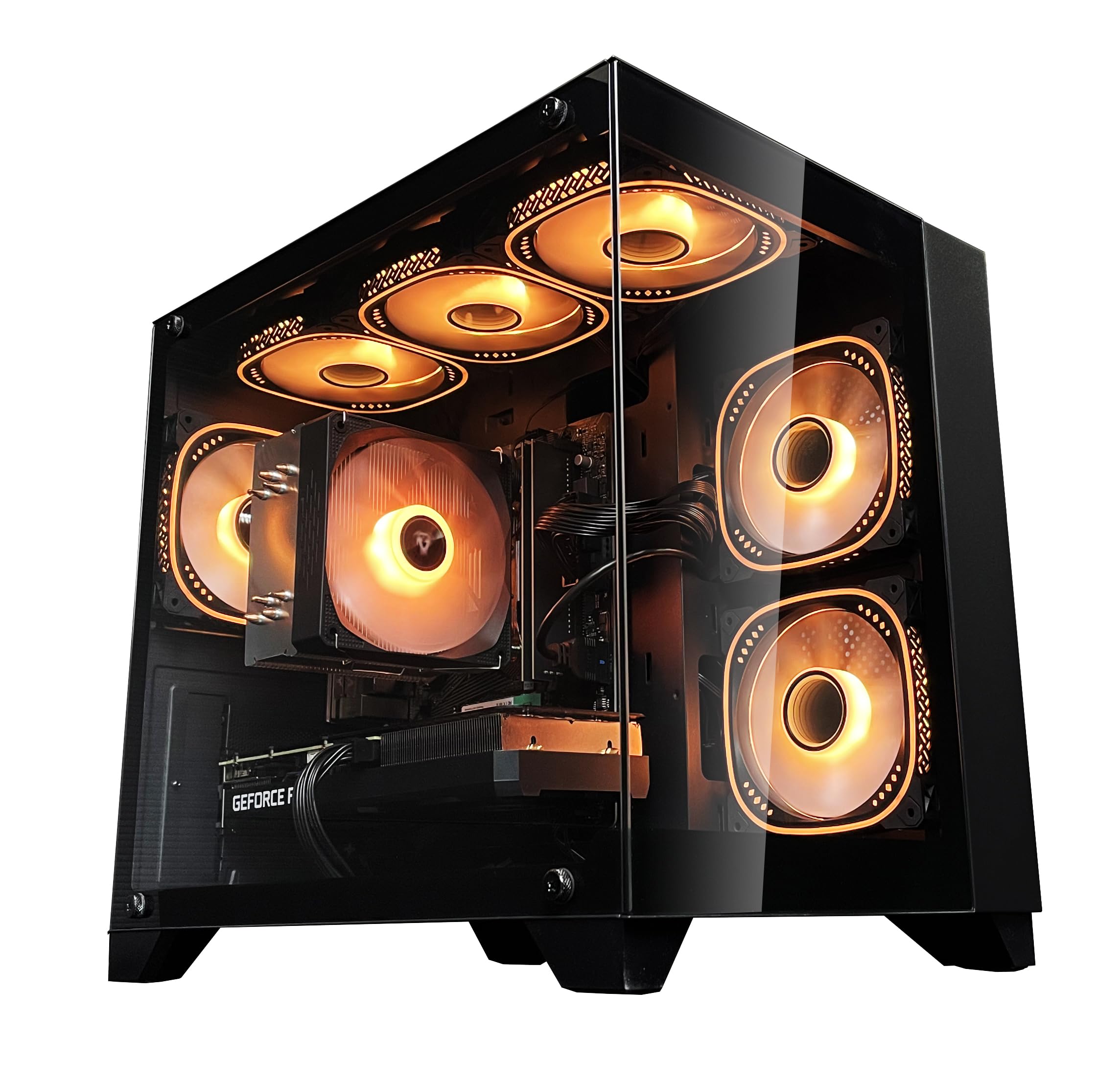 【整備済み品】 ゲーミングデスクトップパソコン 第4世代Core i7 / メモリ16GB / SSD 500GB / Geforce GTX1060 / Windows10 (第四世代Core i7 / GTX1060, G6ブラック)